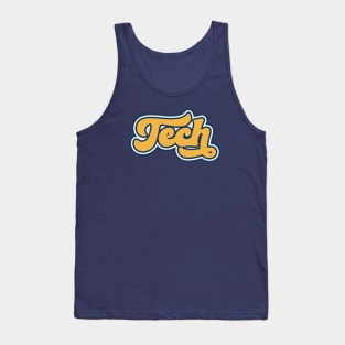 Retro Tech Script Tank Top